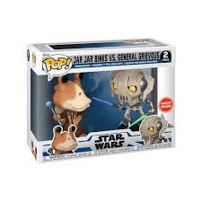 FIGURA POP STAR WARS: CLONE WARS DUELS - JAR JAR/GRIEVOUS PACK 2