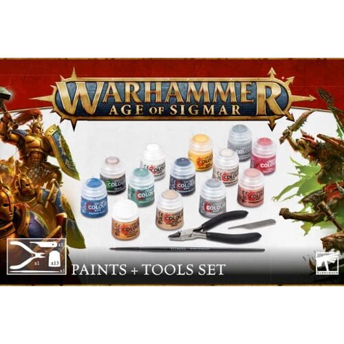 AGE OF SIGMAR PAINTS + TOOLS SET