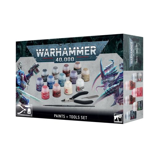 WARHAMMER 40,000 PAINTS+TOOLS SET