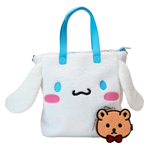 TOTE BAG CON MONEDERO LOUNGEFLY SANRIO CINNAMOROLL SHERPA