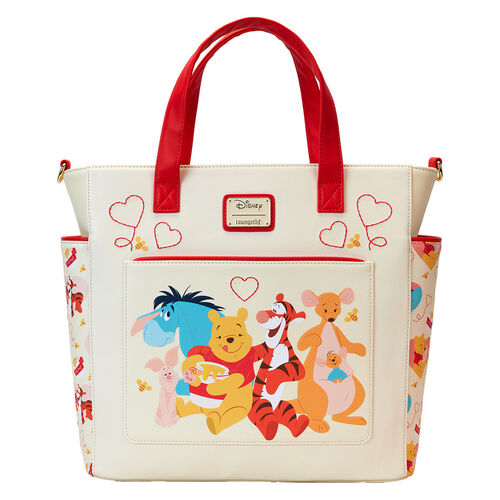 TOTE BAG CONVERTIBLE LOUNGEFLY DISNEY WINNIE THE POOH LOVE