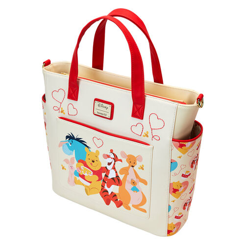 TOTE BAG CONVERTIBLE LOUNGEFLY DISNEY WINNIE THE POOH LOVE