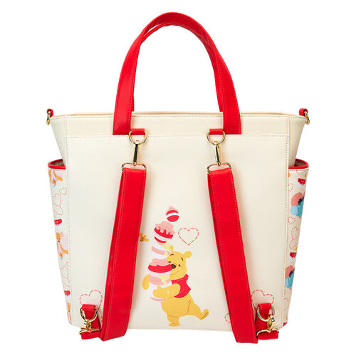 TOTE BAG CONVERTIBLE LOUNGEFLY DISNEY WINNIE THE POOH LOVE