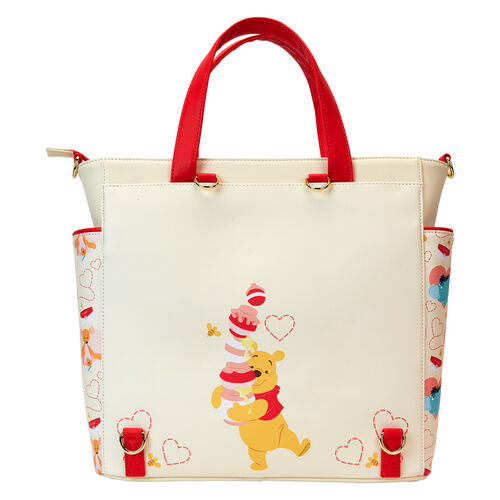 TOTE BAG CONVERTIBLE LOUNGEFLY DISNEY WINNIE THE POOH LOVE