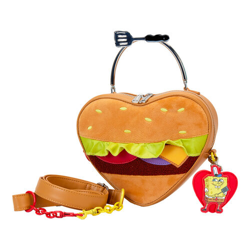 BOLSO CRUZADO LOUNGEFLY NICKELODEON SPONGEBOB KRABBY PATTY