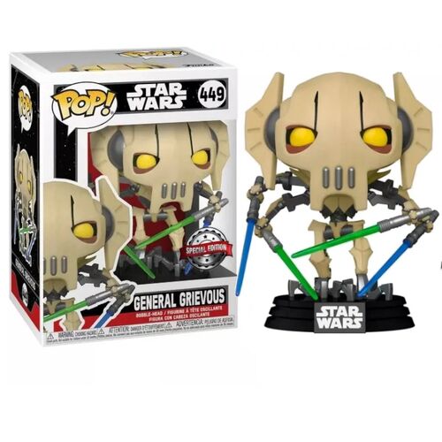 FIGURA POP STAR WARS: STAR WARS- GENERAL GRIEVOUS SPECIAL EDITION EXCLUSIVE