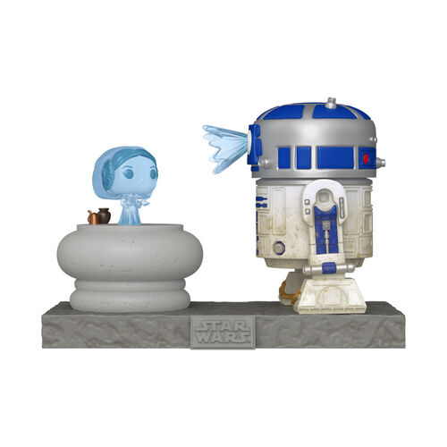 FIGURA POP DELUXE STAR WARS - R2-D2 AND PRINCES LEIA HOLOGRAM