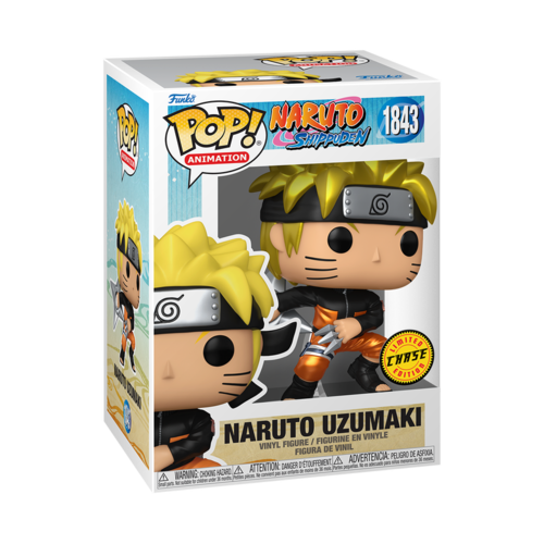 FIGURA POP ANIMATION NARUTO SHIPPUDEN - NARUTO UZUMAKI WITH SHURIKEN CHASE