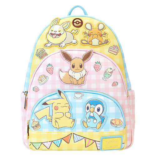 MOCHILA TRIPPLE POCKET LOUNGEFLY POKEMON CAFE