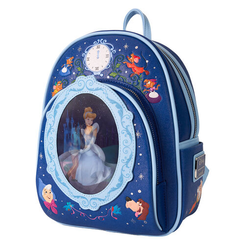 MINI MOCHILA LOUNGEFLY DISNEY CINDERELLA 75TH ANNIVERSARY LENTICULAR