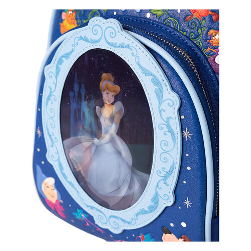 MINI MOCHILA LOUNGEFLY DISNEY CINDERELLA 75TH ANNIVERSARY LENTICULAR