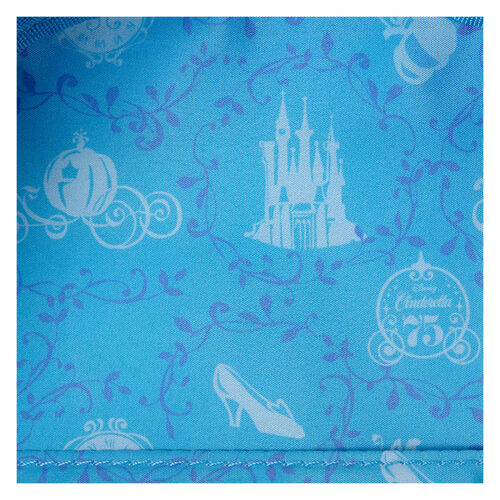 MINI MOCHILA LOUNGEFLY DISNEY CINDERELLA 75TH ANNIVERSARY LENTICULAR