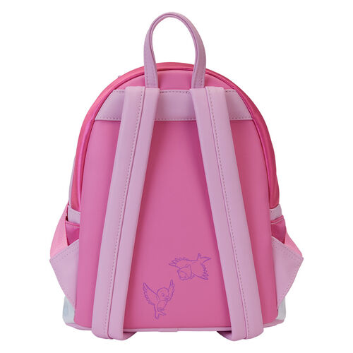 MINI MOCHILA LOUNGEFLY DISNEY CINDERELLA 75TH ANNIVERSARY PINK BOW