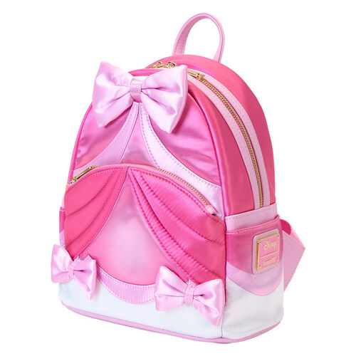 MINI MOCHILA LOUNGEFLY DISNEY CINDERELLA 75TH ANNIVERSARY PINK BOW