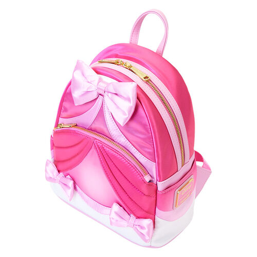 MINI MOCHILA LOUNGEFLY DISNEY CINDERELLA 75TH ANNIVERSARY PINK BOW