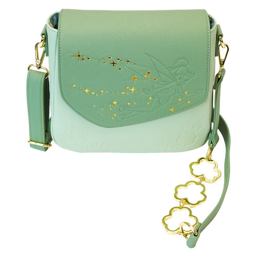 BOLSO CRUZADO LOUNGLEFLY DISNEY TINKERBELL 4 LEAF CLOVER