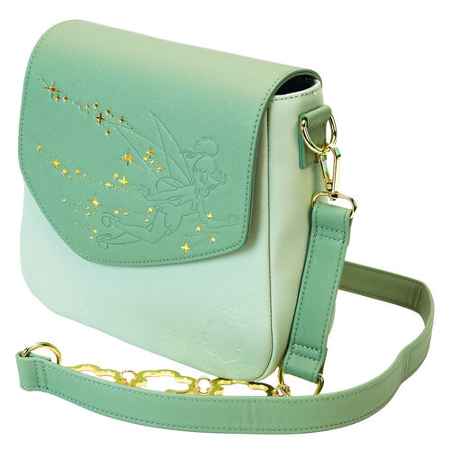 BOLSO CRUZADO LOUNGLEFLY DISNEY TINKERBELL 4 LEAF CLOVER