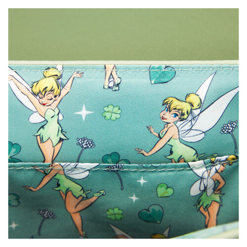 BOLSO CRUZADO LOUNGLEFLY DISNEY TINKERBELL 4 LEAF CLOVER