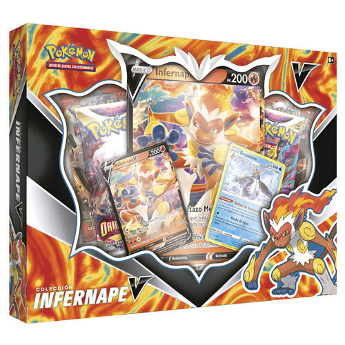 BLISTER JUEGO CARTAS COLECCIONABLES INFERNAPE V POKEMON ESPAÑOL