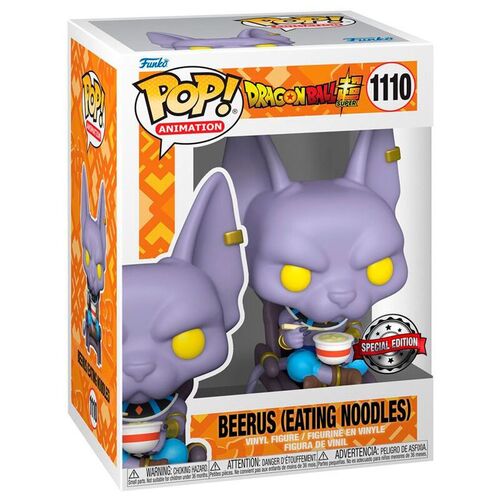 FIGURA POP DRAGON BALL SUPER BEERUS EATING NOODLES