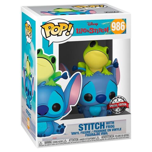 FIGURA POP LILO & STITCH - STITCH W/FROG