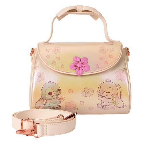 BOLSO CRUZADO LOUNGEFLY DISNEY CUTE STITCH BOW HANDLE